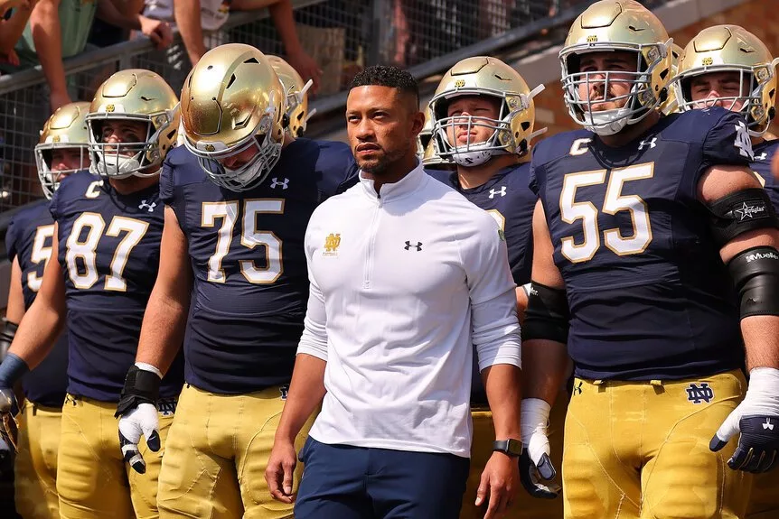 Cover Image for BREAKING: College football legend Nick Saban delivers a NINE-WORD warning to Coach Marcus Freeman and the entire Notre Dame Fighting Irish squad following their dominant blowout win over the Wisconsin Badgers.
