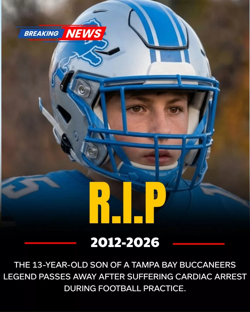 π SAD NEWS: 13-year-old son of a Detroit Lions legend d.i.e.s after going into cardiac arrest during football practice.