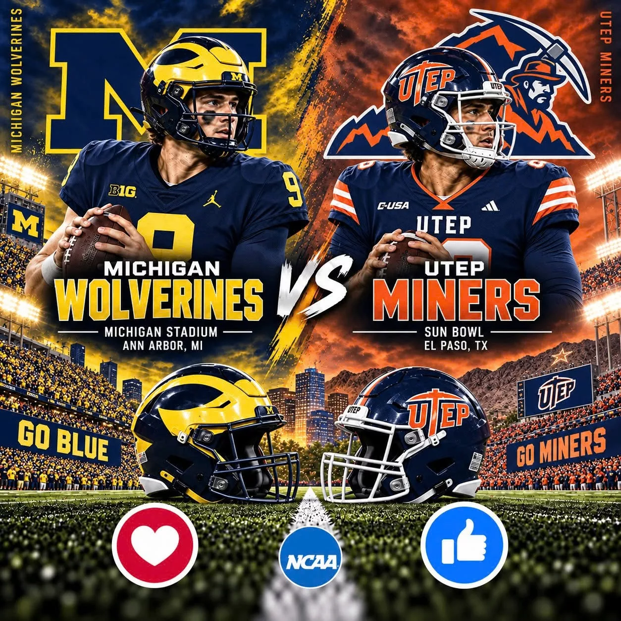 Cover Image for 🚨 GAME TIME MOVED: Michigan Wolverines vs. UTEP Miners Rescheduled — Important Info Below