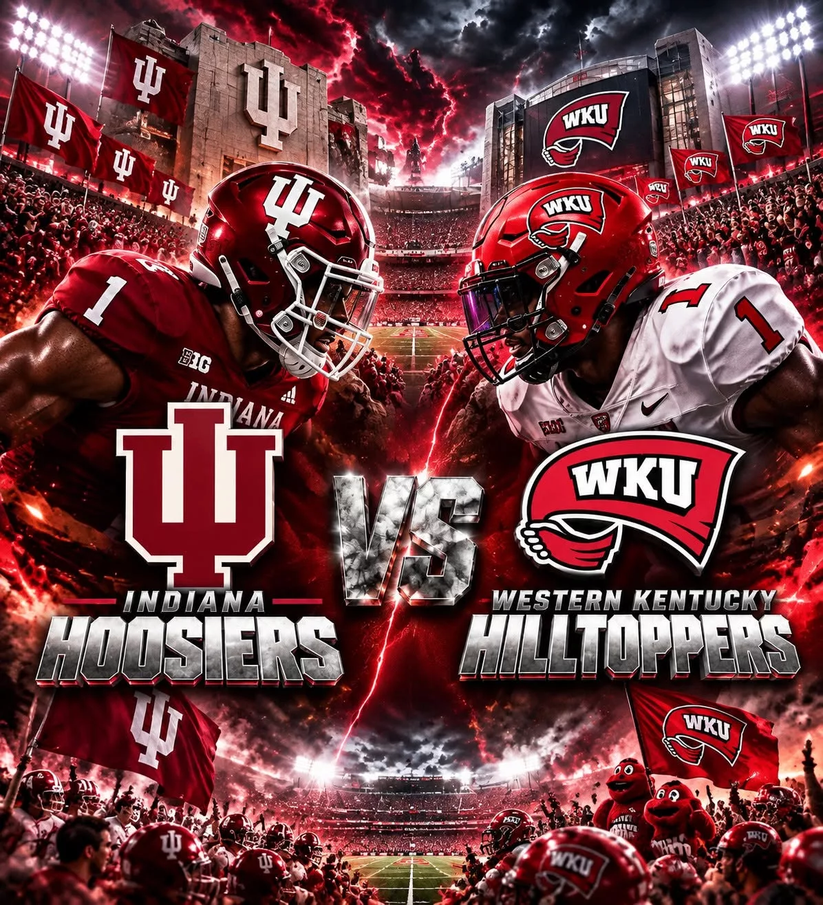 Cover Image for π₯ βCANCEL YOUR SATURDAY PLANS!β β COLLEGE FOOTBALL DROPS A SCHEDULE BOMB: Indiana Hoosiers vs. Western Kentucky Hilltoppers Set to Shake the Season