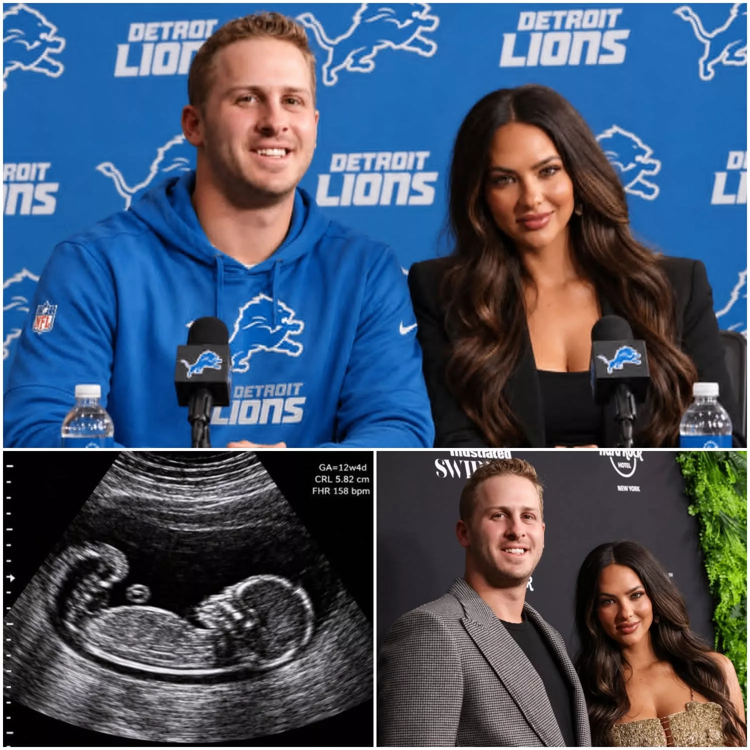 Cover Image for 🎉 GREAT NEWS: A wonderful surprise has arrived! After a season filled with many challenges, Jared Goff has still managed to create unforgettable moments and leave fans amazed. Jared Goff and his wife have just announced some special news that something important is on the way. The announcement has brought immense joy to the NFL community, and the couple has received an outpouring of congratulations from Detroit Lions fans around the world.