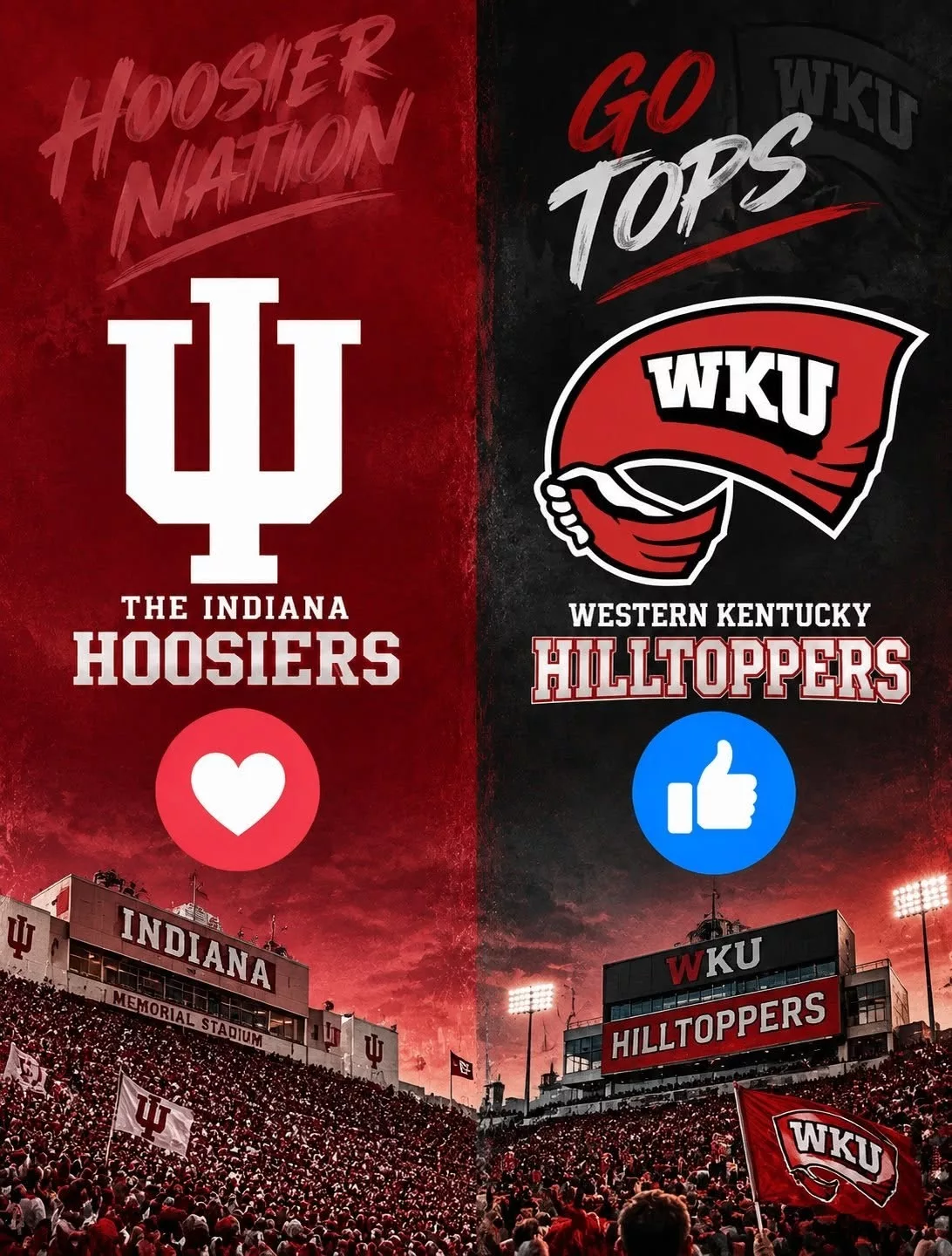 Cover Image for MEMORIAL STADIUM SHOWDOWN ALERT: The Indiana Hoosiers and Western Kentucky Hilltoppers are set for a high-energy college football clash in Bloomington — and the latest matchup updates, weather outlook, and TV details are adding even more excitement before kickoff. Hoosiers fans will want every key detail before this non-conference battle gets underway.
