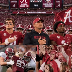 No one expected it — but an emotional postgame moment involving the entire Alabama Crimson Tide team brought the stadium to a standstill.