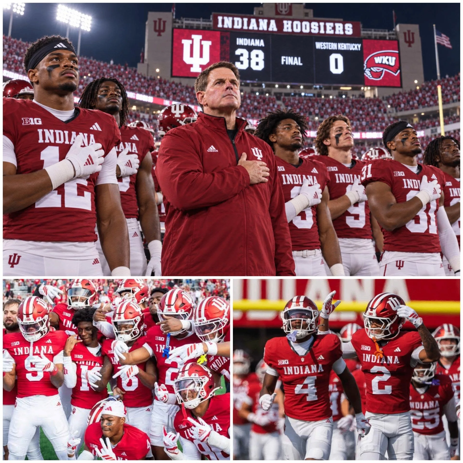 Cover Image for No one expected it — but the postgame National Anthem performed by the entire Indiana Hoosiers team brought the stadium to tears.