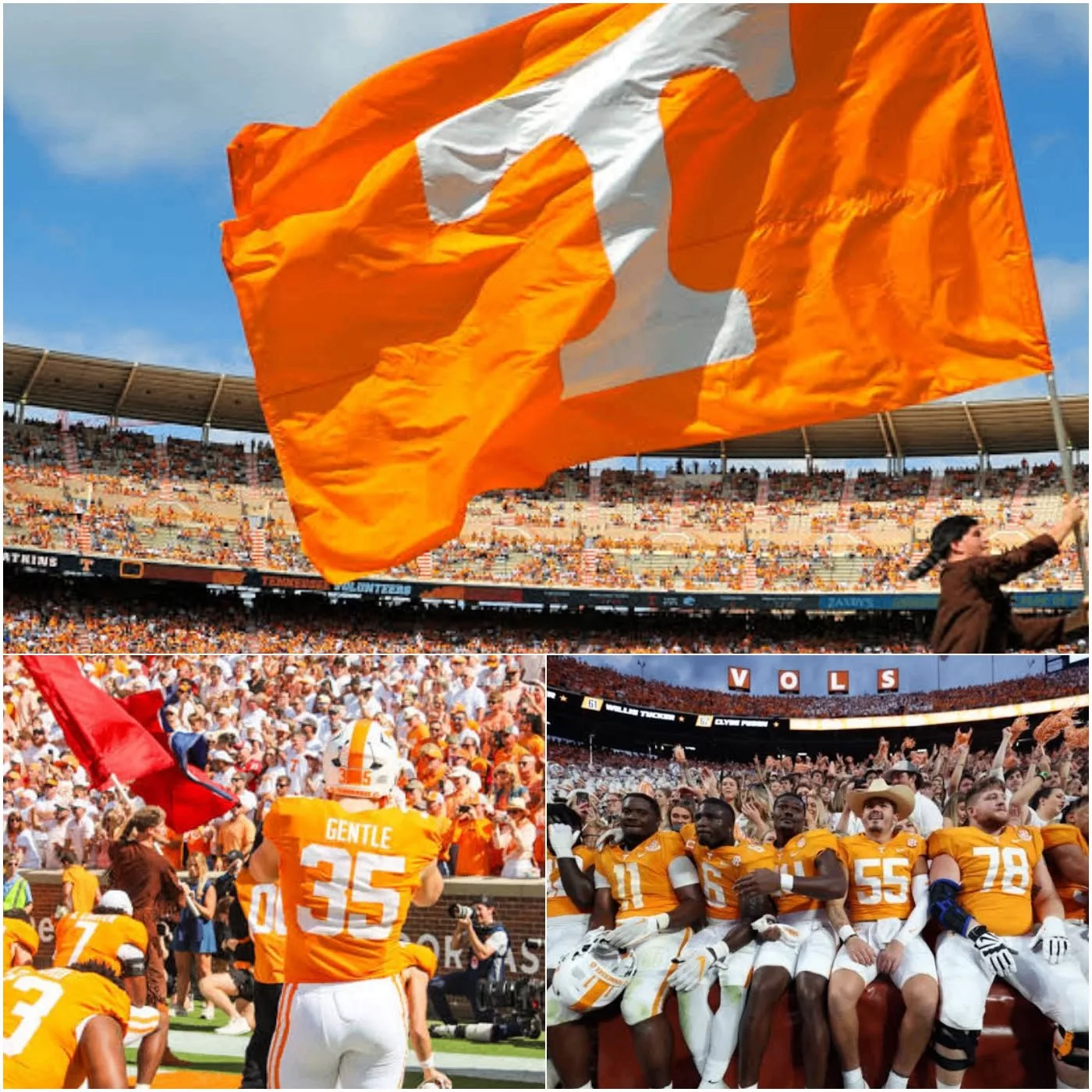 Cover Image for No one expected it — but an emotional National Anthem moment involving the Tennessee Volunteers before their showdown against the Kennesaw State Owls brought the stadium to a standstill.