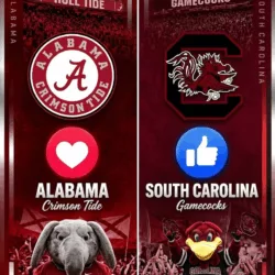 🚨 OFFICIAL BROADCAST UPDATE: ALABAMA CRIMSON TIDE VS. SOUTH CAROLINA GAMECOCKS SET FOR SATURDAY NIGHT 🏈