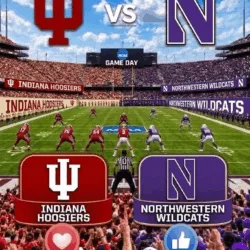 🚨 OFFICIAL BROADCAST UPDATE: Indiana Hoosiers vs. Northwestern Wildcats Set for Prime Time 🏈