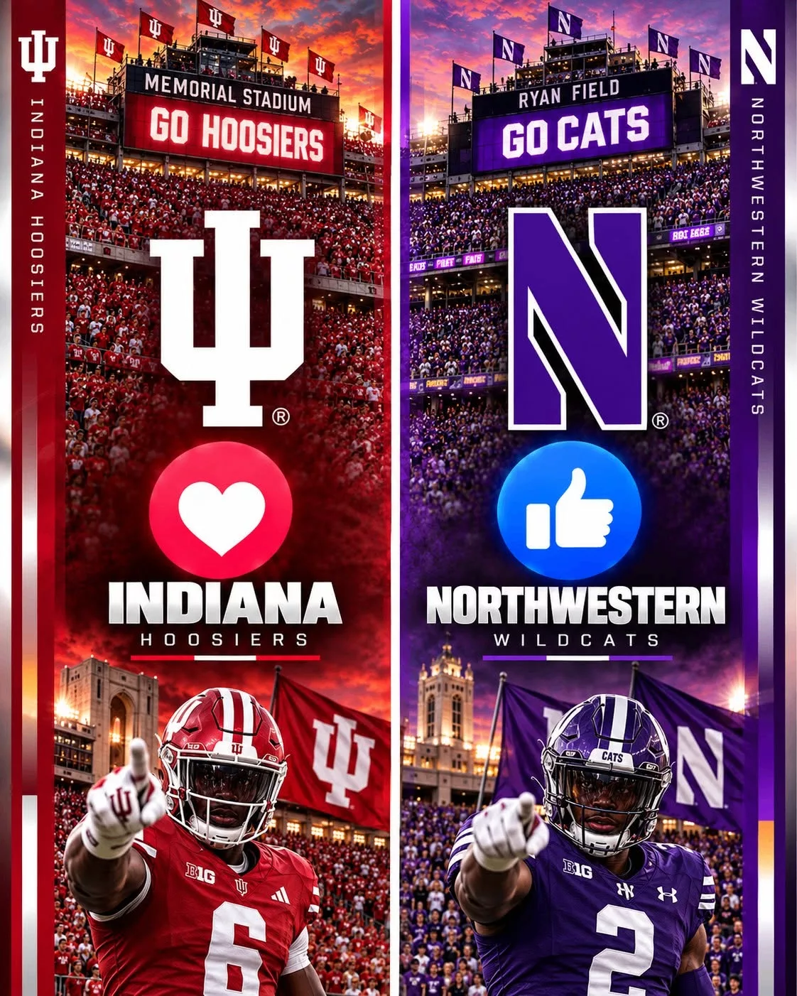 Cover Image for WHICH CHANNEL WILL BROADCAST THE GAME BETWEEN INDIANA HOOSIERS AND NORTHWESTERN WILDCATS?
