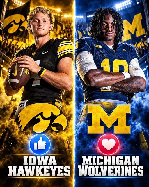 Cover Image for 🚨 CANCEL YOUR PLANS: COLLEGE FOOTBALL OFFICIALLY ANNOUNCES THE KICKOFF TIME FOR IOWA HAWKEYES vs. MICHIGAN WOLVERINES 🏈🔥