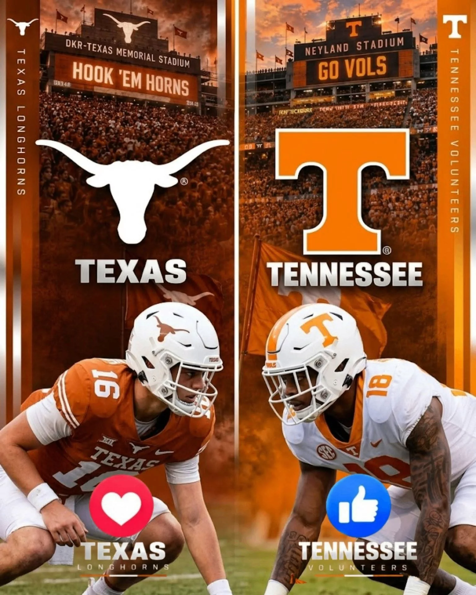 Cover Image for WHICH CHANNEL WILL BROADCAST THE GAME BETWEEN TEXAS LONGHORNS AND TENNESSEE VOLUNTEERS?