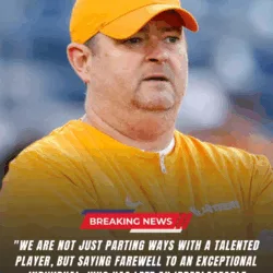 “WE WILL MISS YOU A LOT”: A Tennessee Volunteers Football star will not be continuing with the team for the remainder of the season, head coach Josh Heupel has confirmed…