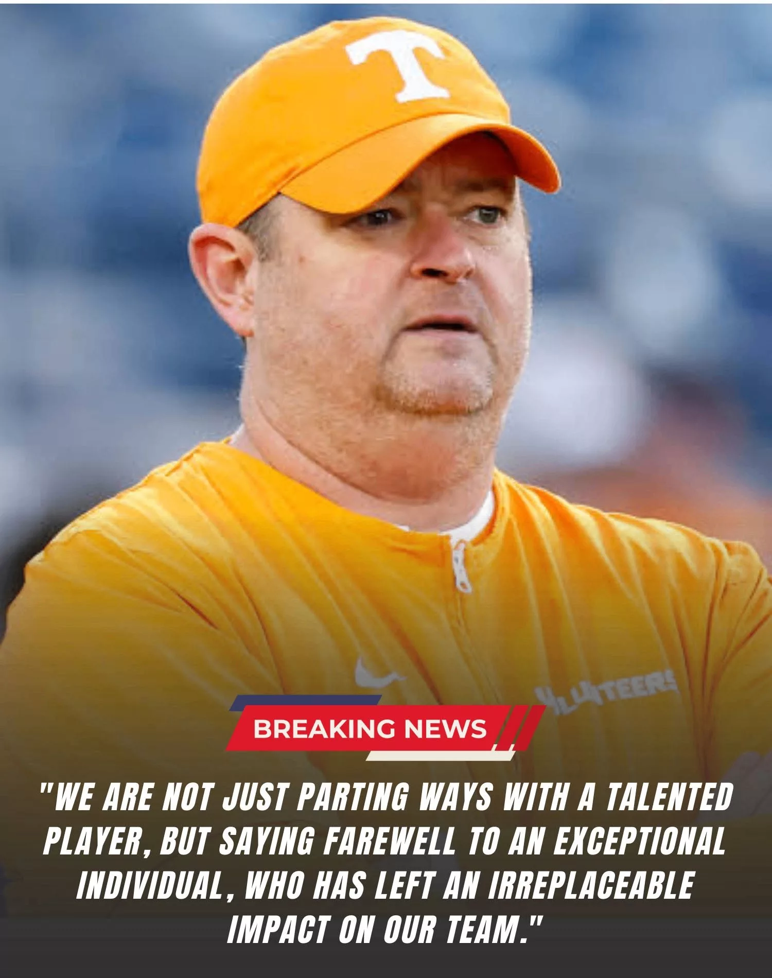 Cover Image for “WE WILL MISS YOU A LOT”: A Tennessee Volunteers Football star will not be continuing with the team for the remainder of the season, head coach Josh Heupel has confirmed…