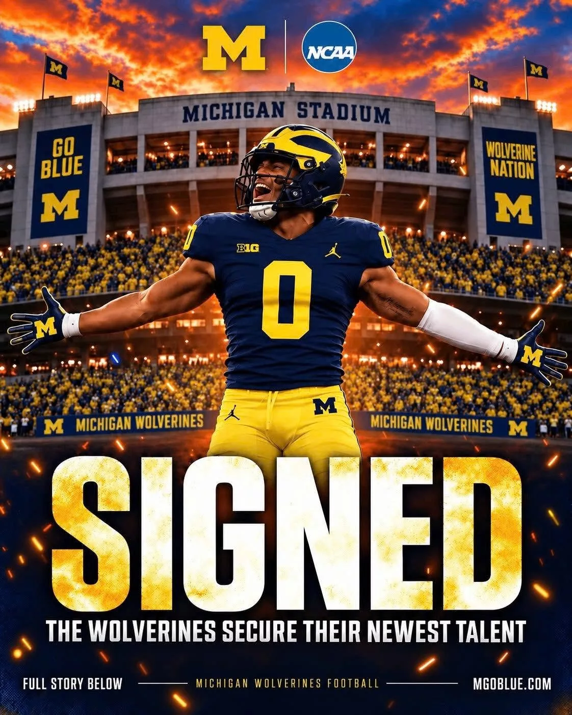 Cover Image for WELCOME BACK: THE 5-STAR PHENOM RETURNS TO THE MICHIGAN WOLVERINES — AND THE ENTIRE COLLEGE FOOTBALL WORLD IS ALREADY TREMBLING IN FEAR!
