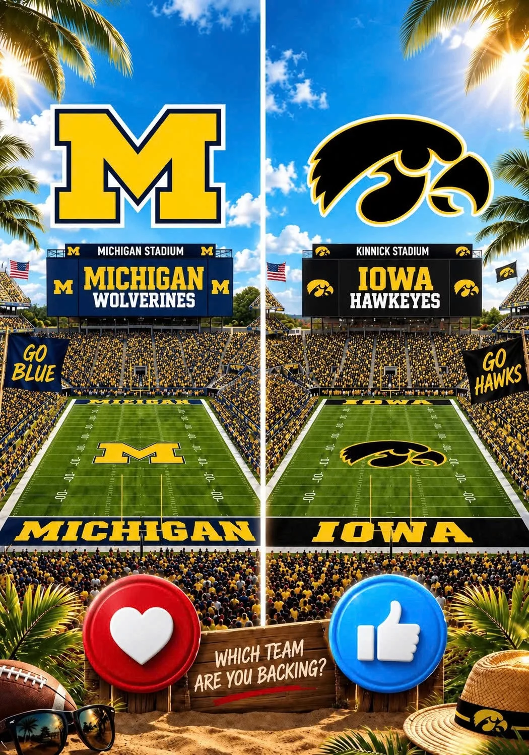 Cover Image for 🚨 BIG SCHEDULE UPDATE: The Michigan Wolverines vs. Iowa Hawkeyes game details are officially here — fans won’t want to miss the latest schedule information before this huge showdown. 🔥