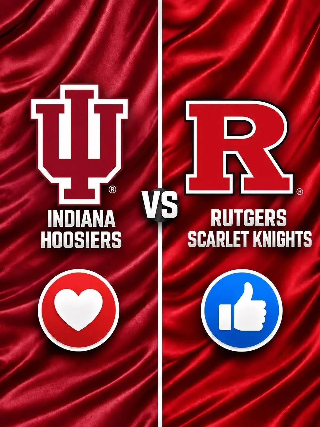 Cover Image for 🗓️ CONFIRMED: The Indiana Hoosiers vs. Rutgers Scarlet Knights game has been rescheduled. 🔥