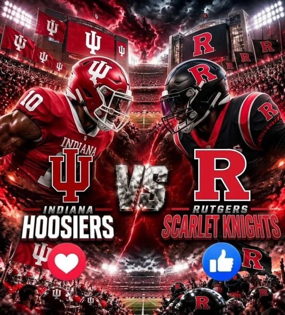 Cover Image for 🔥 “CANCEL YOUR SATURDAY PLANS!” — COLLEGE FOOTBALL DROPS A SCHEDULE BOMBSHELL: INDIANA HOOSIERS VS. RUTGERS SCARLET KNIGHTS SET TO SHAKE THE SEASON! 🔥