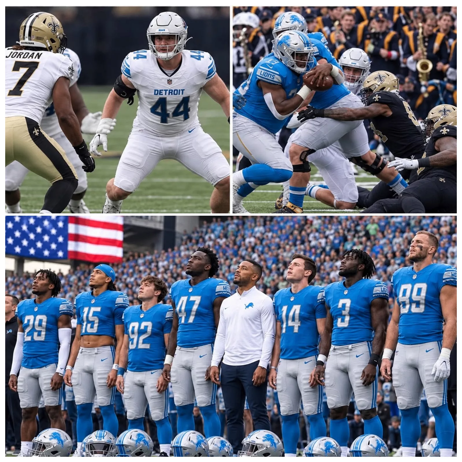 Cover Image for No one expected it — but after Detroit Lions delivered a stunning 31–30 shutout victory over the New Orleans Saints, the team created a moment that reminded everyone why NFL football is about more than just the final score.