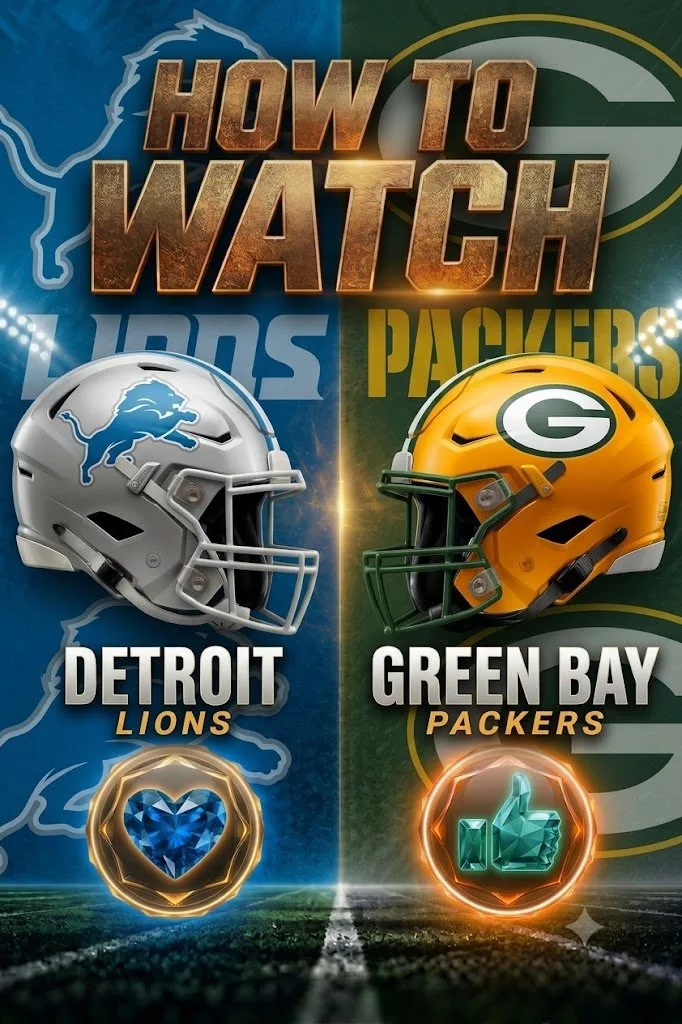 Cover Image for How to Watch: Detroit Lions vs. Green Bay Packers — Time, TV Channel, Streaming Info, and Everything You Need to Know