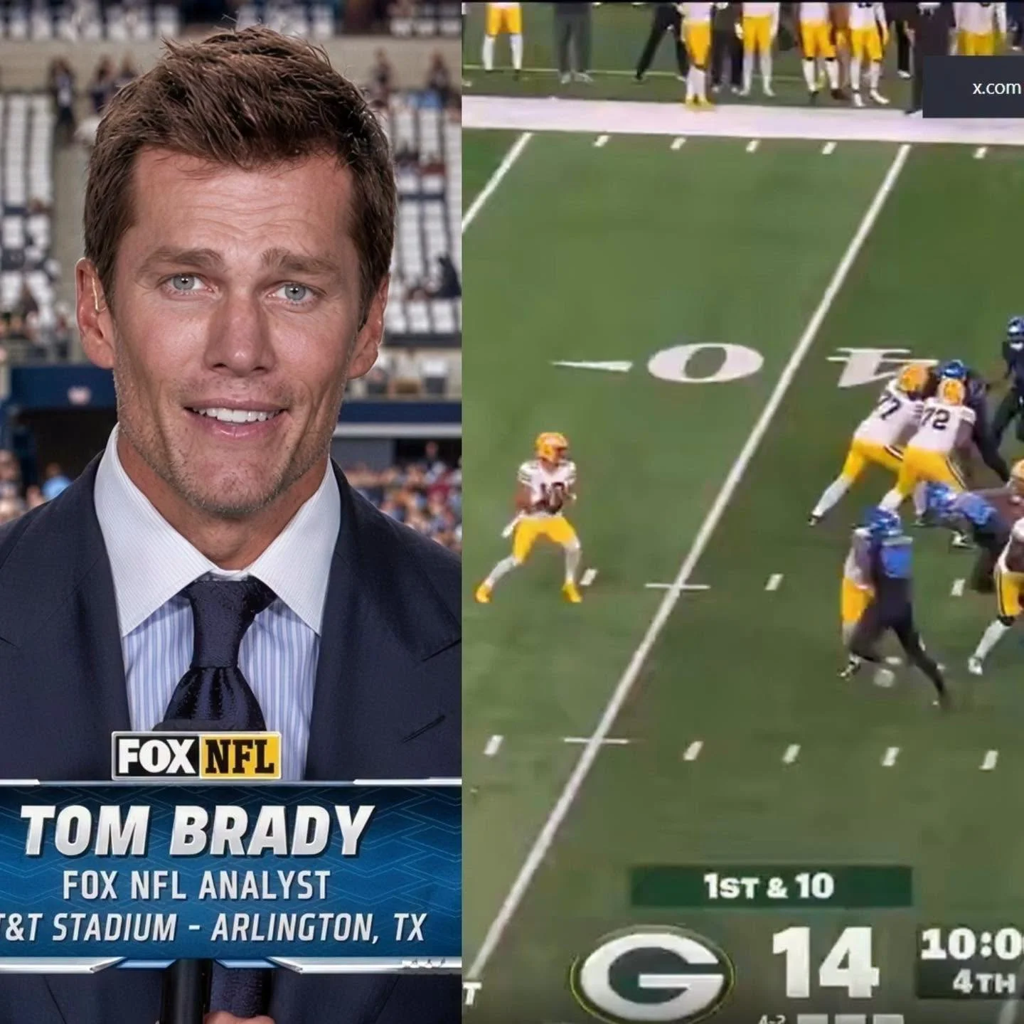 Cover Image for Tom Brady Couldn’t Hide His Disgust With The Referees During Lions-Packers Game [VIDEOS]