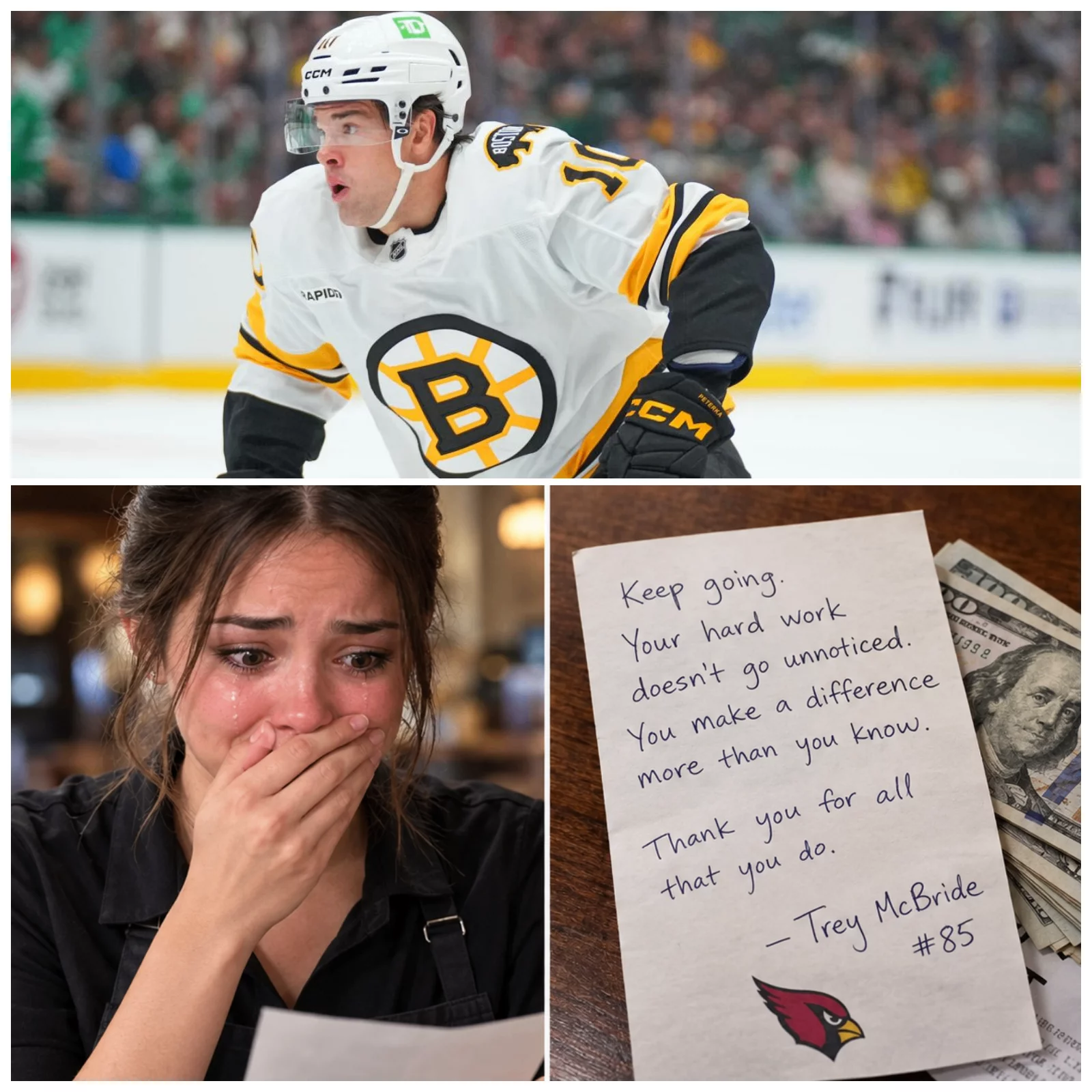 Cover Image for BREAKING: JJ Peterka’s Heartwarming Gesture Leaves a 24-Year-Old Waitress in Tears