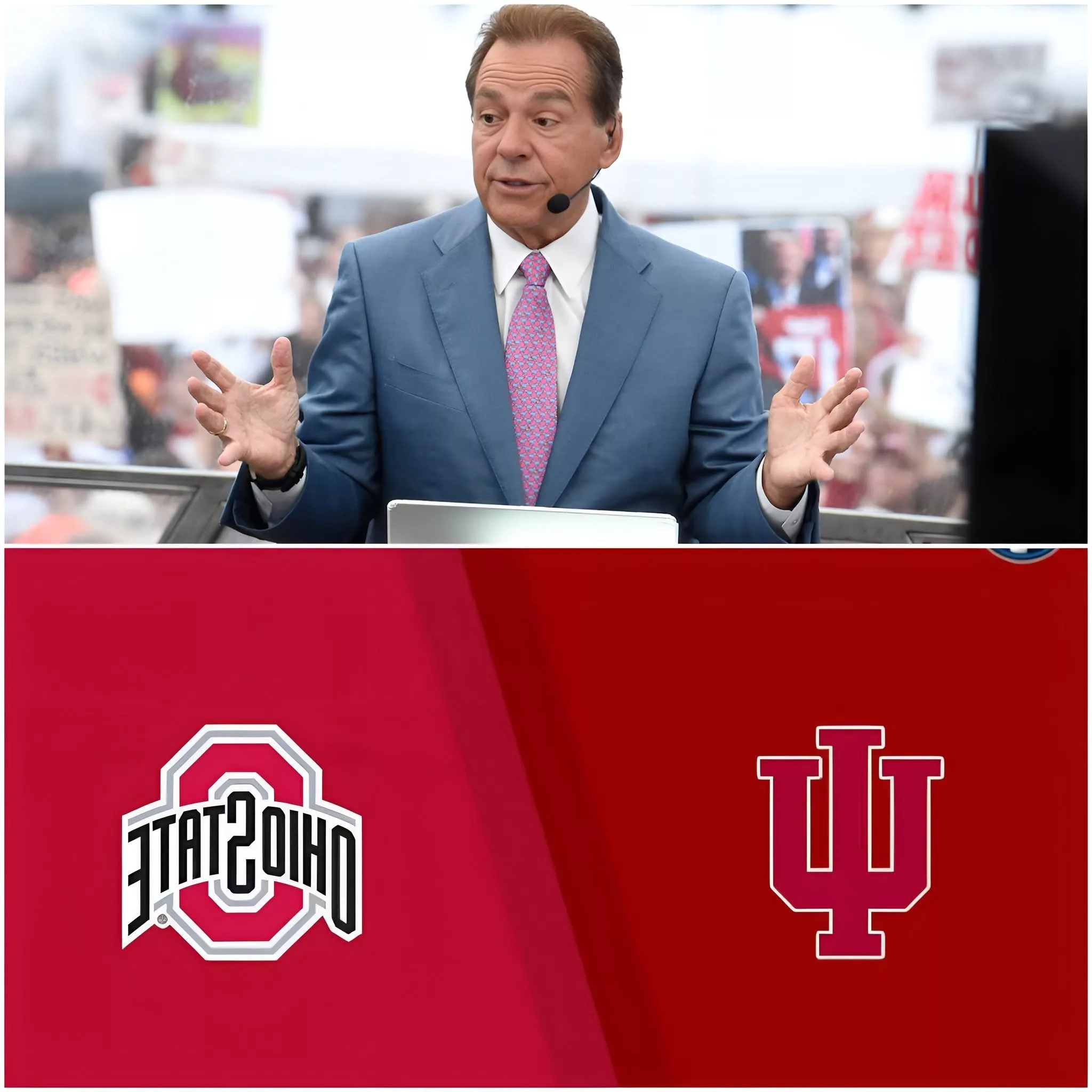 Cover Image for Nick Saban offered a bold analysis and score prediction ahead of the Indiana Hoosiers vs. Ohio State game…