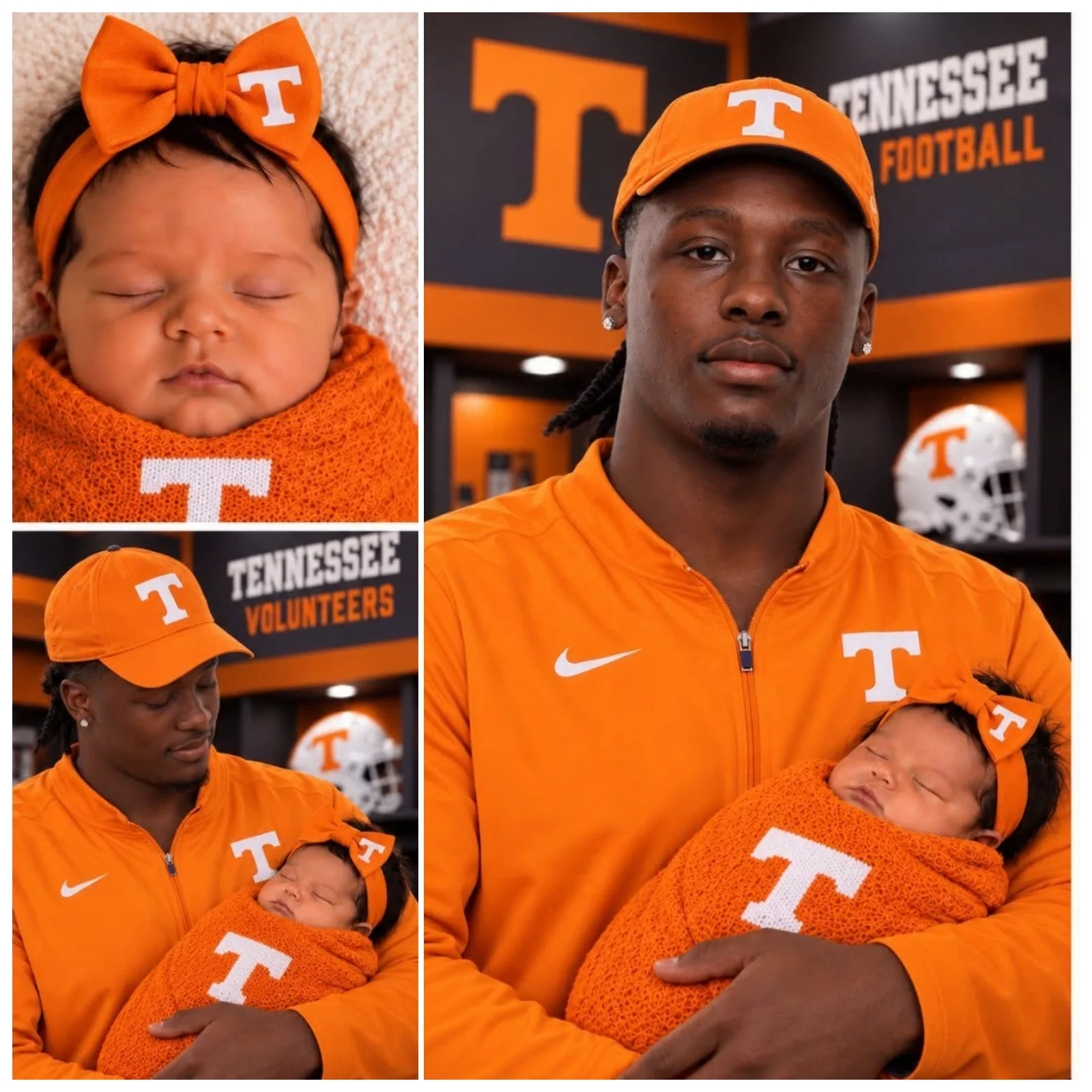 Cover Image for FAIZON BRANDON IS A FATHER — AND THE BABY’S NAME IS MELTING HEARTS! Tennessee Volunteers quarterback Faizon Brandon has welcomed a new addition to his family — and the baby’s name is already melting hearts among Vols fans across the country!