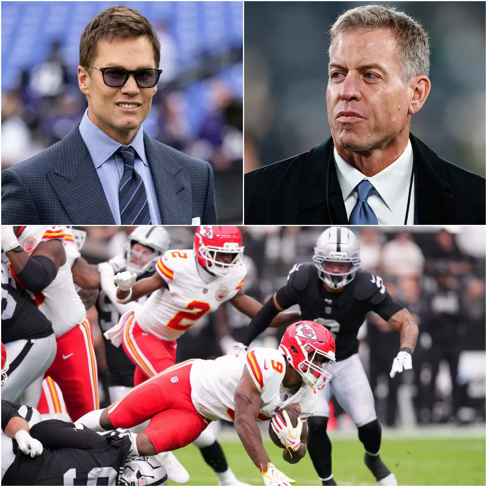 Cover Image for 🚨 TROY AIKMAN INFURIATES KANSAS CITY CHIEFS FANS AFTER HARSH COMMENTS ABOUT 30–27 WIN OVER LAS VEGAS RAIDERS — THEN TOM BRADY FIRES BACK WITH SEVEN WORDS