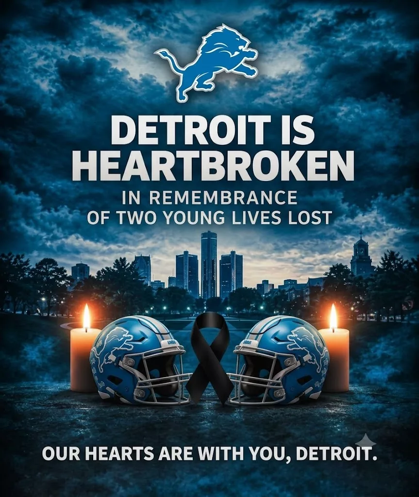 Cover Image for π HEARTBREAKING: TWO YOUNG LIVES GONE TOO SOON β DETROIT LIONS NATION UNITES IN GRIEF, LOVE, AND REMEMBRANCE ππ©Ά