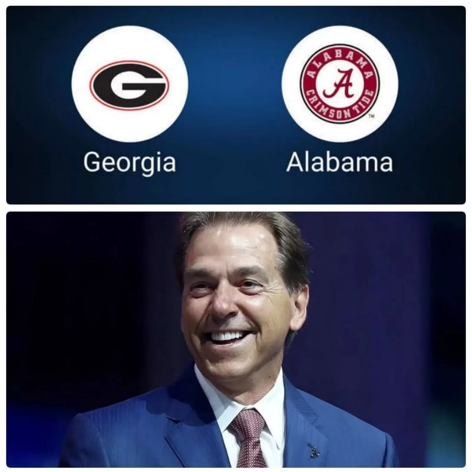 Cover Image for 🏈🔥 Nick Saban Offered a Bold Analysis and Score Prediction Ahead of the Georgia Bulldogs vs. Alabama Crimson Tide Game…
