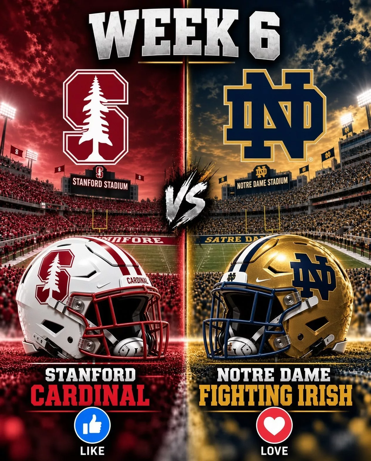 Cover Image for 🗓️ CONFIRMED: NOTRE DAME vs. STANFORD HAS BEEN RESCHEDULED — A LEGENDS TROPHY SHOWDOWN WHERE GLORY AND HEARTBREAK ARE SEPARATED BY JUST ONE GAME