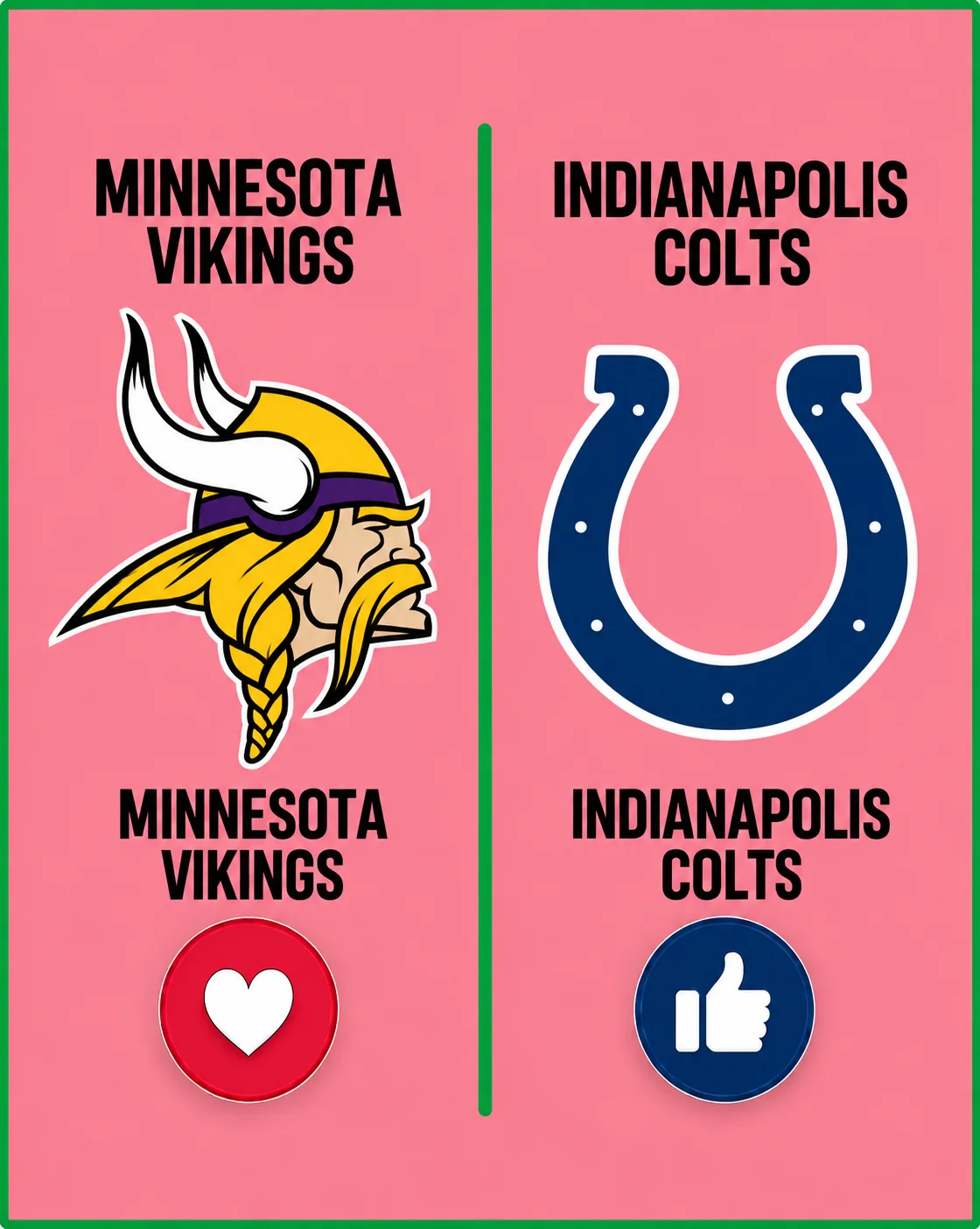 Cover Image for 🚨🏈 “CANCEL YOUR SUNDAY PLANS!” — NFL SCHEDULE BOMBSHELL: Minnesota Vikings vs. Indianapolis Colts Set for a Season-Shaking Week 7 Showdown as Kickoff Time, TV Coverage, and Major Storylines Take Center Stage!