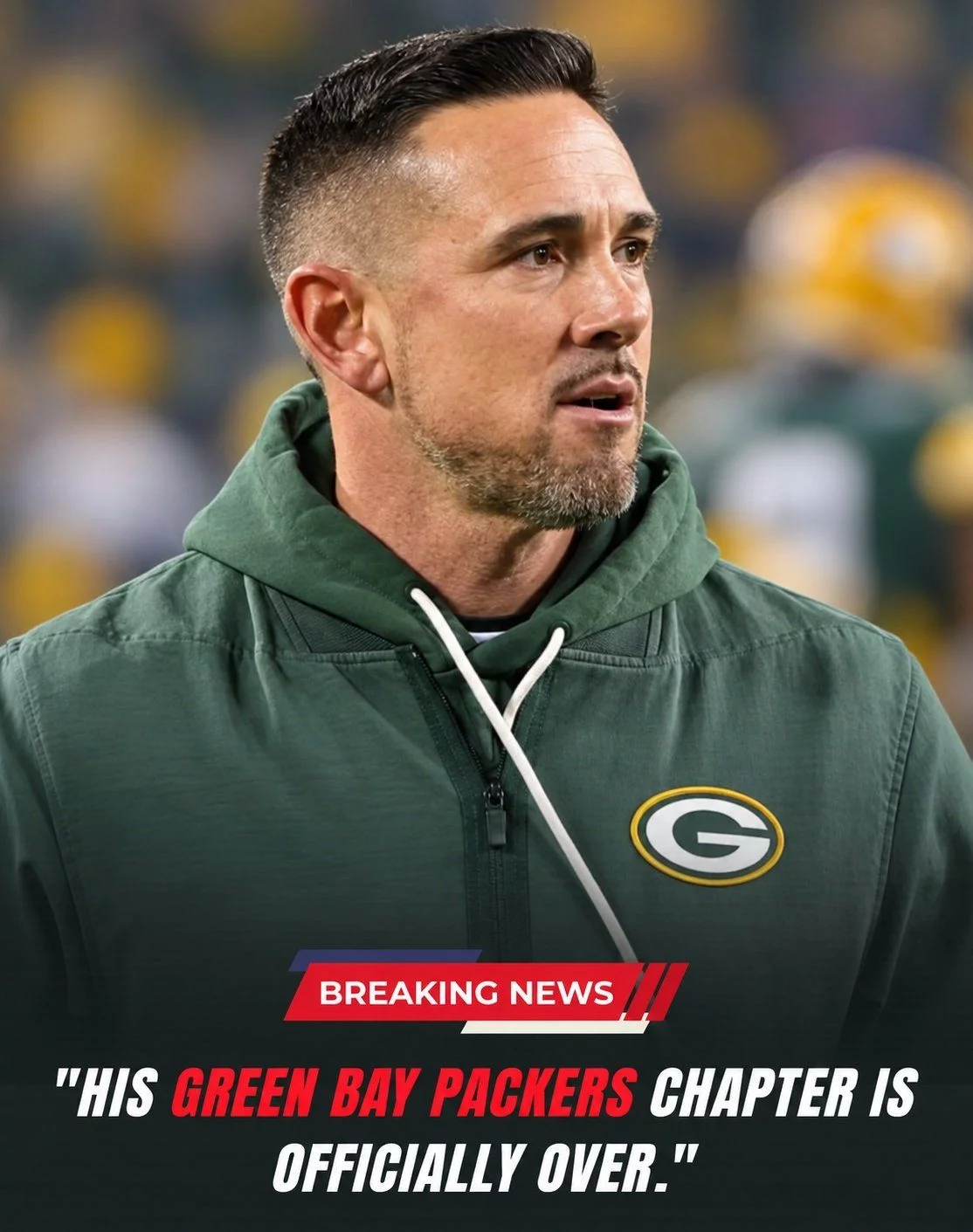 Cover Image for 🚨 BREAKING: According to reports, Green Bay Packers head coach Matt LaFleur has informed the team that one player has been removed from the roster and will not return to the active lineup.