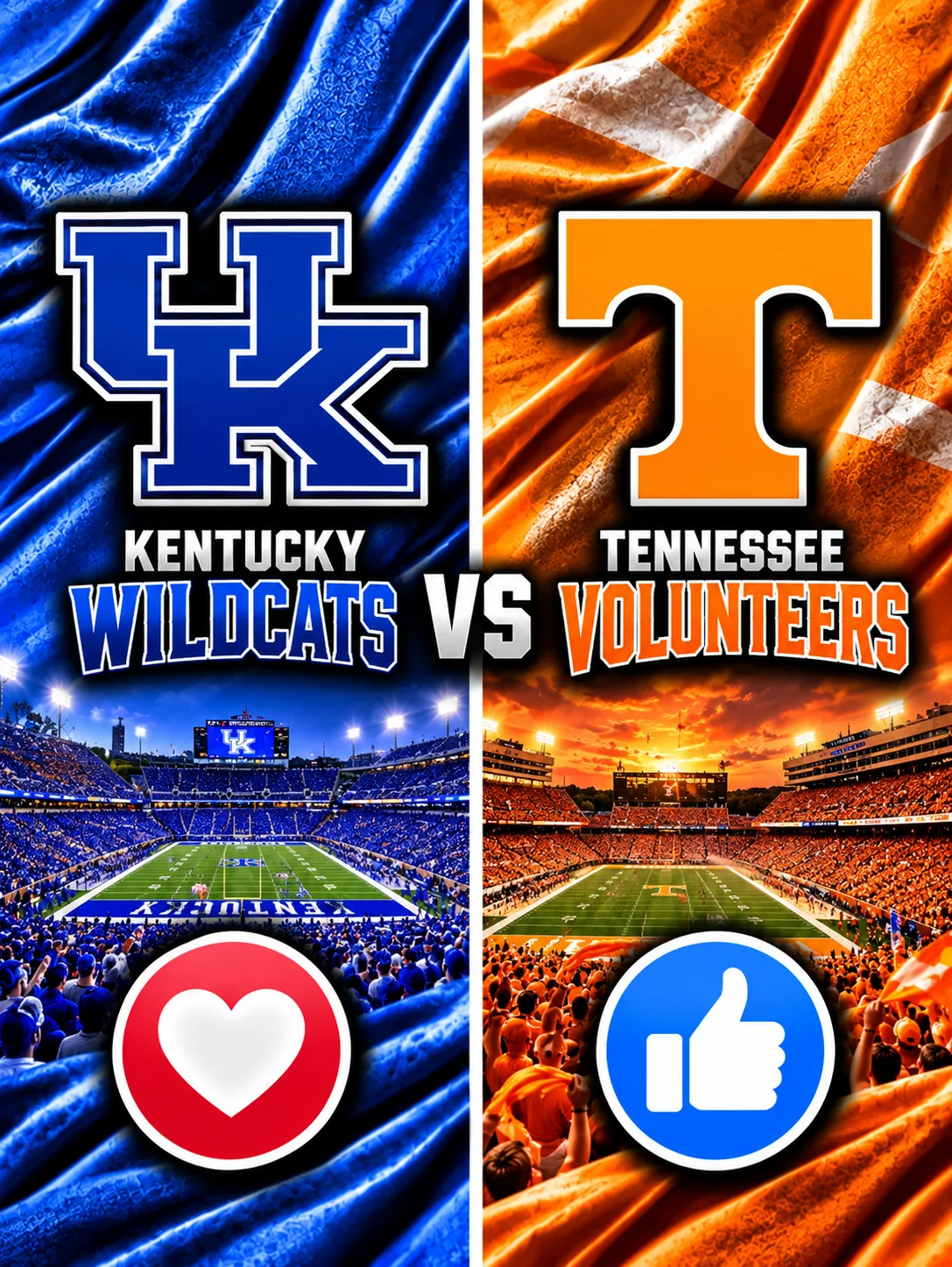 Cover Image for 🚨🏈 OFFICIAL BROADCAST CONFIRMED: Kentucky Wildcats vs. Tennessee Volunteers Set for Explosive SEC Prime-Time Showdown — Kickoff Time, ESPN TV Coverage, Streaming Details and Everything Fans Need to Know! 🔥