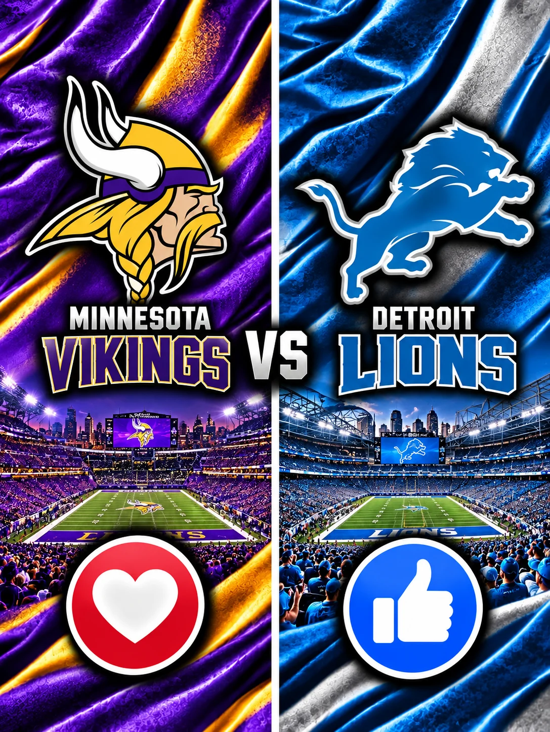 Cover Image for 🚨🏈 OFFICIAL BROADCAST CONFIRMED: Minnesota Vikings vs. Detroit Lions Set for Explosive NFC North Showdown — Kickoff Time, FOX TV Coverage, Streaming Details and Everything Fans Need to Know! 🔥