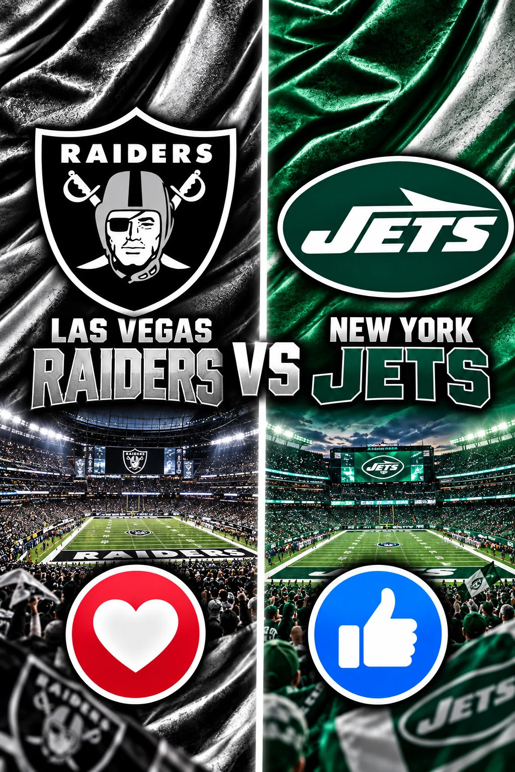 Cover Image for 🚨🏈 OFFICIAL BROADCAST CONFIRMED: Las Vegas Raiders vs. New York Jets Set for Explosive NFL Week 8 Showdown — Kickoff Time, FOX TV Coverage, Streaming Details and Everything Fans Need to Know! 🔥