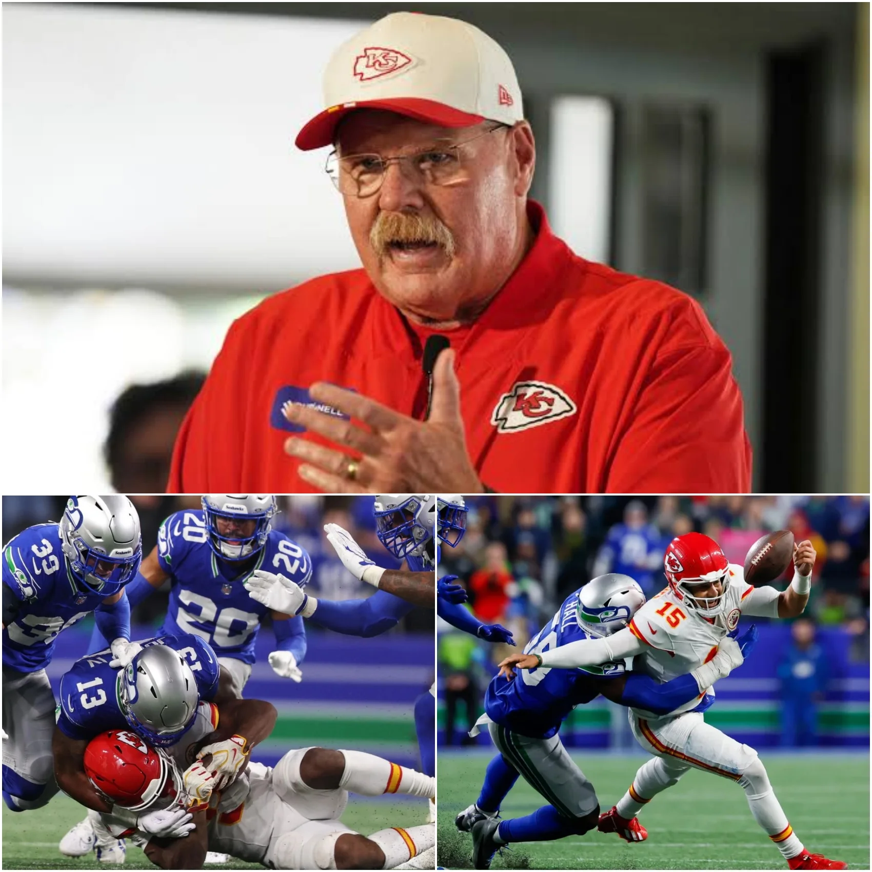 Cover Image for BREAKING NEWS: Andy Reidâs Explosive Officiating Statement Sparks Controversy After Kansas City Chiefsâ Crushing 20â3 Loss to Seattle Seahawks
