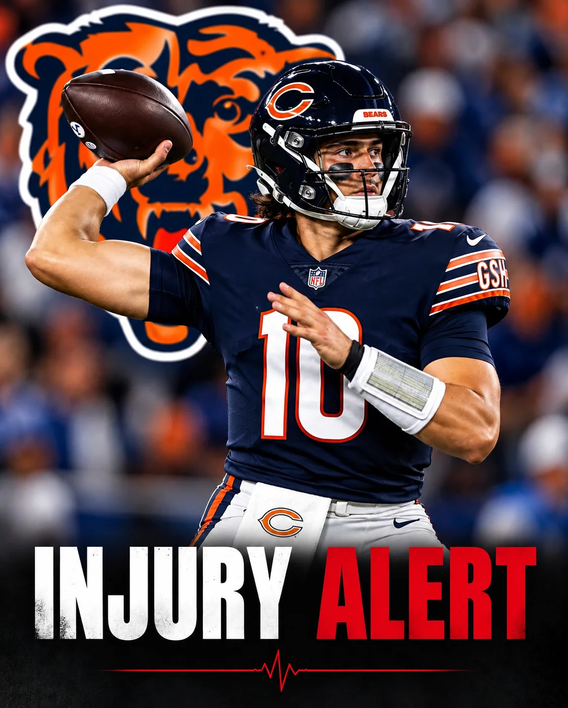 Cover Image for 🚨🏈 BREAKING: Chicago Bears Star Cole Kmet’s Season Comes to a Devastating End Following a Serious Injury During Practice — Heartbreaking News Shakes Bears Nation!