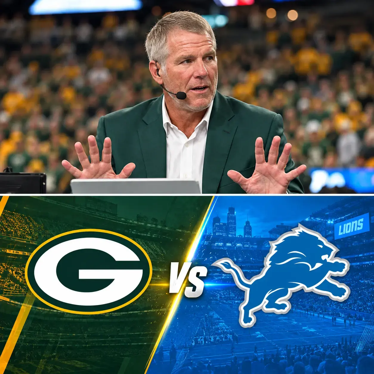 Cover Image for BREAKING NEWS: Green Bay Packers legend Brett Favre has delivered a nine-word warning to Detroit Lions head coach Dan Campbell and the entire Lions squad ahead of their highly anticipated upcoming showdown against the Green Bay Packers.