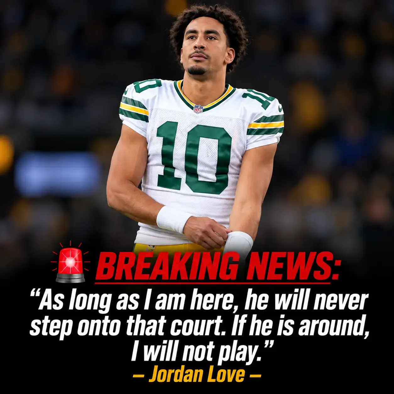 Cover Image for BREAKING NEWS: Jordan Love, one of the biggest stars of the Green Bay Packers, has made a shocking statement: