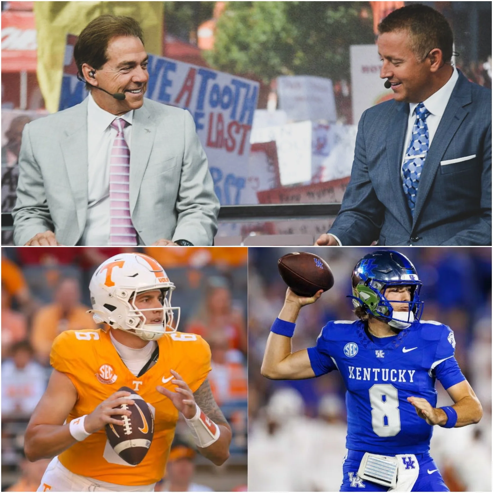 Cover Image for 🏈🔥 BREAKING NEWS: Nick Saban and Kirk Herbstreit Spark Excitement Across Big Blue Nation and Vol Nation With a Bold Message Ahead of Kentucky vs. Tennessee SEC Showdown!