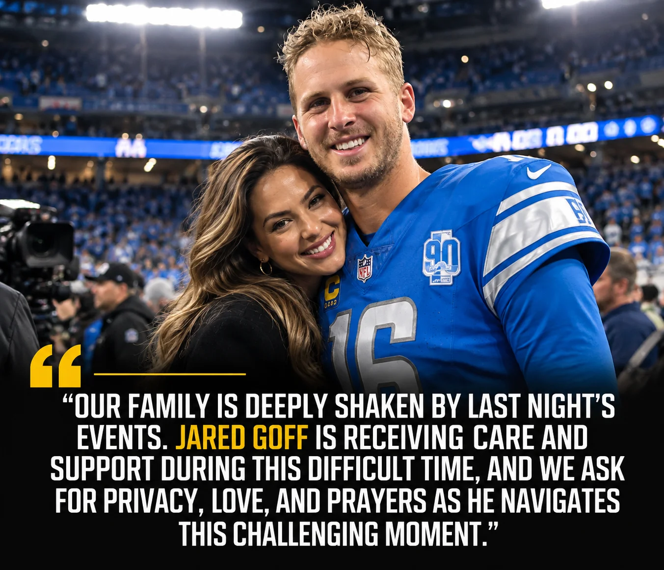 Cover Image for 🚨 BREAKING: Jared Goff’s Emotional Message About His Detroit Lions Teammates Sparks Concern Across Lions Nation as the Team Faces a Crucial Stretch 💔🏈