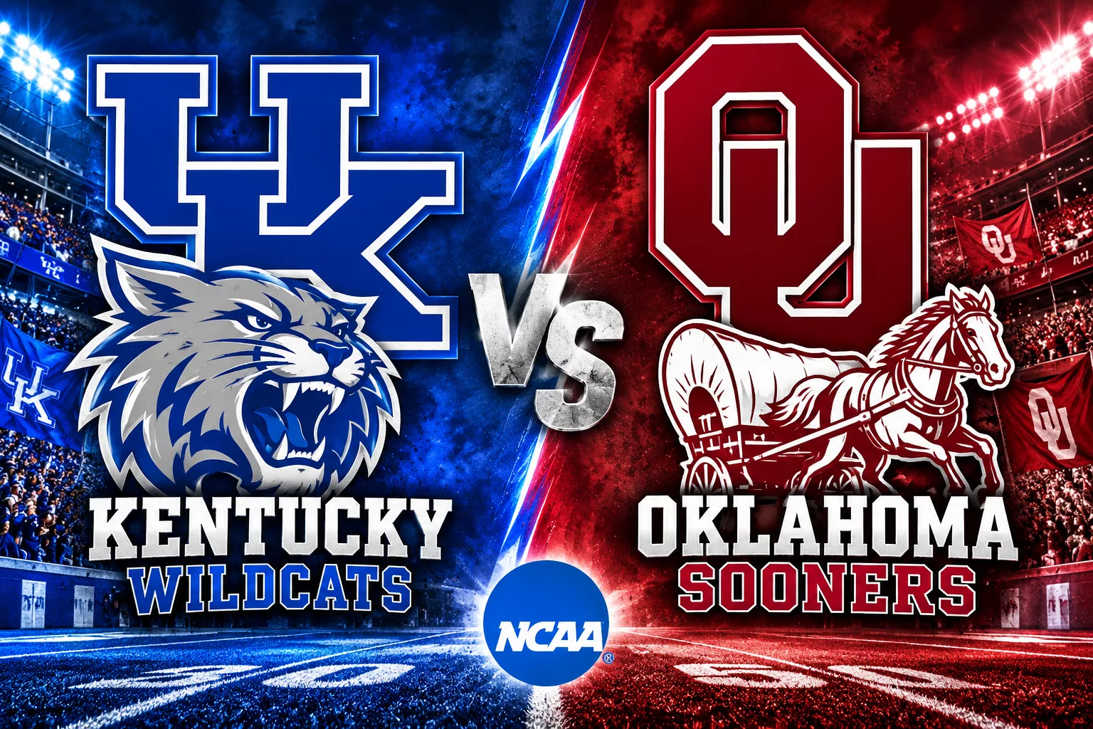 Cover Image for 🚨 GAME TIME UPDATE: Kentucky Wildcats vs. Oklahoma Sooners — Important Kickoff, TV Channel and SEC Showdown Information Below!