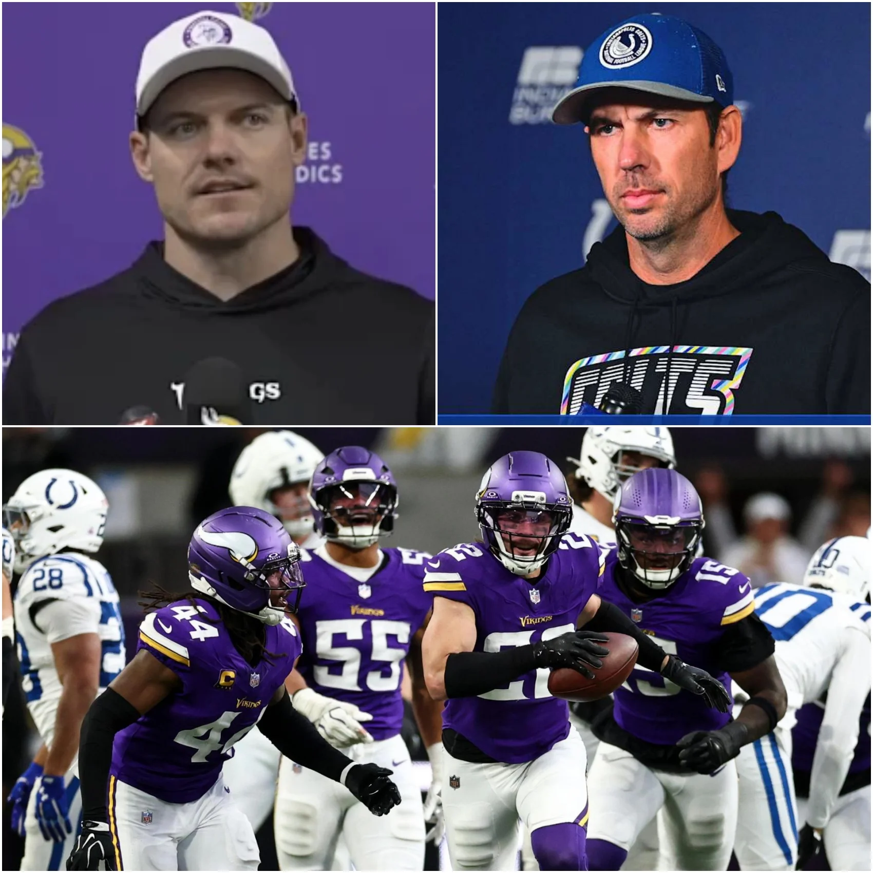 Cover Image for đ„ BREAKING NEWS: Shane Steichenâs Furious Officiating Accusations Ignite Controversy After Coltsâ 16â10 Loss to Vikings â Kevin OâConnell Fires Back With 11 Ice-Cold Words