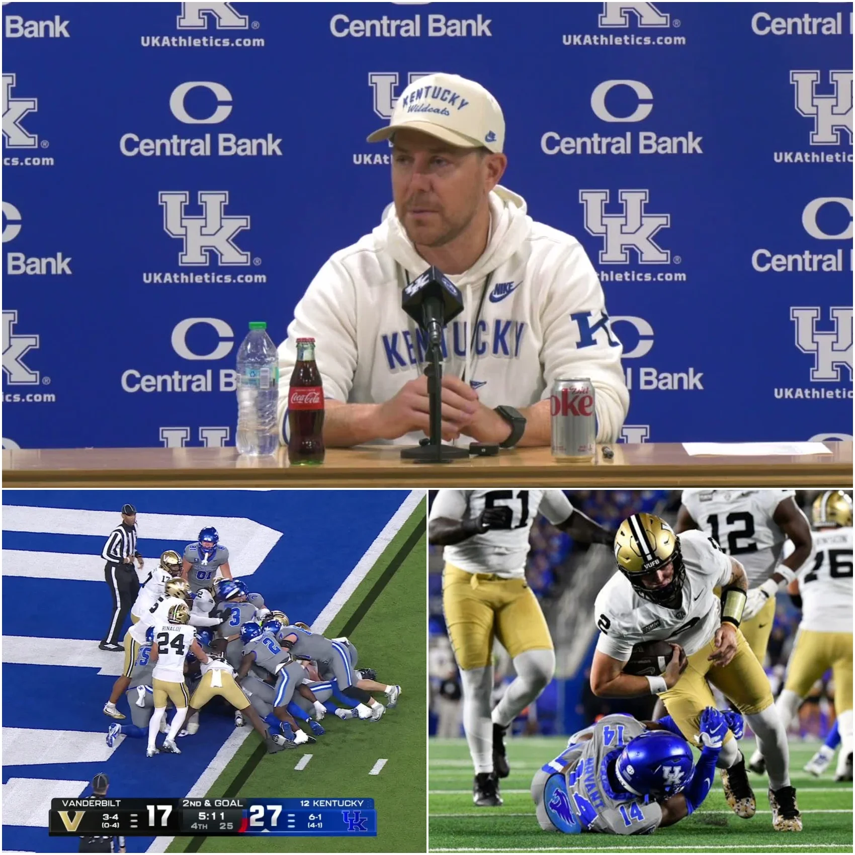 Cover Image for 🔥 BREAKING NEWS: Kentucky Wildcats Head Coach Will Stein’s Explosive Statement on Officiating Overshadows Dominant 34–17 Victory Over Vanderbilt Commodores — A Fierce Message About Fairness and Accountability! 🏈🚨