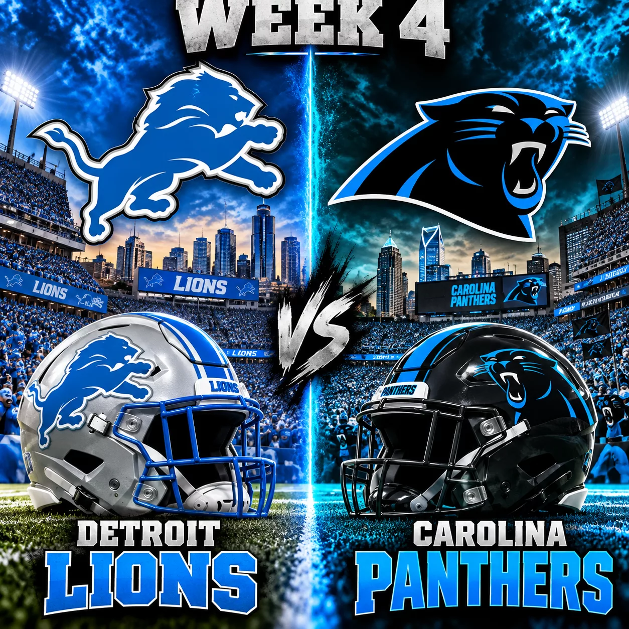 Cover Image for 🚨 LIONS–PANTHERS WEEK 4 UPDATE: KICKOFF DETAILS, WEATHER, INJURY QUESTIONS AND KEY MATCHUP FACTORS DRAW CLOSE ATTENTION