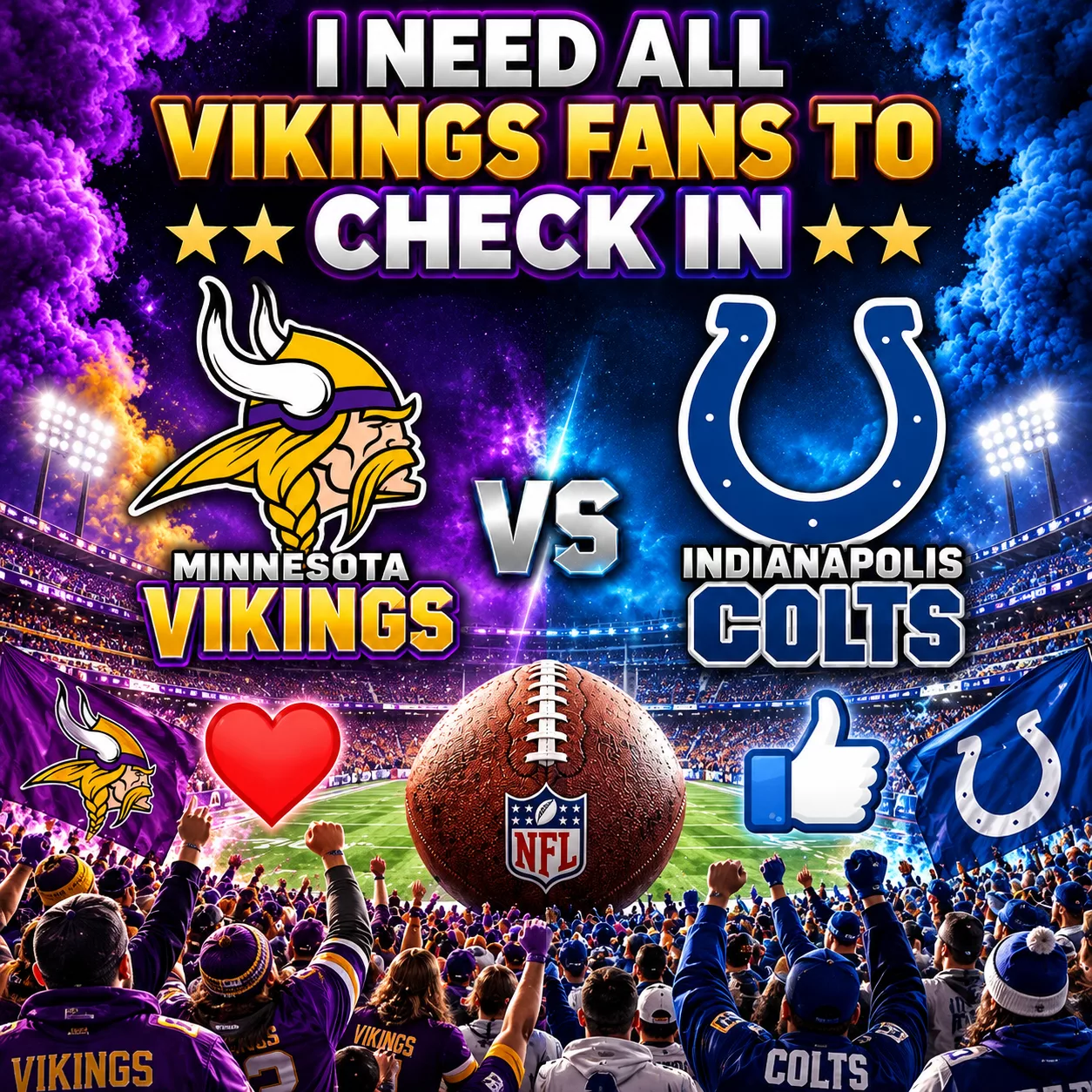 Cover Image for 🚨🔥 MUST-WATCH ALERT: 🏈 MINNESOTA VIKINGS CLASH WITH INDIANAPOLIS COLTS — NFL Kickoff Time, Weather Forecast, TV Channel & How to Watch Live Online!