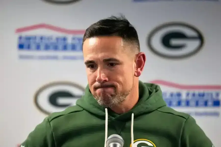 Cover Image for Green Bay Packers head coach Matt LaFleur has shocked the NFL world by suspending three veteran star players after they were allegedly caught partying at a downtown Green Bay nightclub on Tuesday night