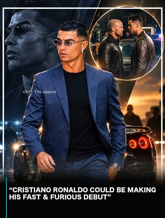 Cover Image for 🚨🔥 CRISTIANO RONALDO EM HOLLYWOOD?! CR7 PODE ESTAR A CAMINHO DE “VELOZES & FURIOSOS 11”! 🎬👀 Uma notícia surpreendente está a agitar as redes sociais! Segundo rumores que circulam online, Cristiano Ronaldo poderá viajar para Los Angeles em dezembro para gravar algumas cenas do próximo filme da saga Fast & Furious. Sim, o próprio CR7 no universo de Hollywood? 😱🔥 Se esta possibilidade se confirmar, o lendário craque português poderá fazer a sua estreia numa das franquias de ação mais famosas do mundo, protagonizando um encontro inesperado entre o futebol e o cinema. Mas há um detalhe que está a deixar os fãs ainda mais curiosos: será que Ronaldo terá apenas uma participação especial ou poderá surpreender com um papel maior? O filme tem estreia prevista para 17 de março de 2028, mas, até ao momento, a participação de Cristiano Ronaldo não foi oficialmente confirmada. ⚽🎬 Será que estamos prestes a ver CR7 trocar os relvados pelas câmaras de Hollywood? Ou será apenas mais um rumor viral?