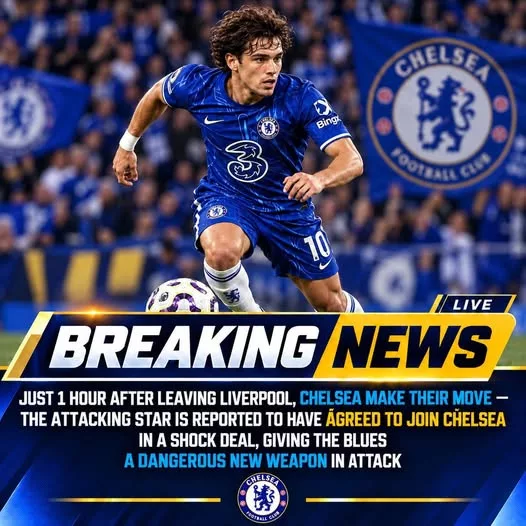 Cover Image for 🚨💥 TRANSFER BOMBSHELL! CHELSEA MAKE THEIR MOVE JUST ONE HOUR AFTER LIVERPOOL REJECTION! 💙🔥 The transfer battle may have taken a dramatic turn! Just one hour after reportedly turning down Liverpool, a star footballer is now being linked with a stunning switch to Chelsea — and the Blues could be preparing to add a dangerous new weapon to their attack! 😱 What changed so quickly? Did Chelsea make an offer Liverpool couldn’t match, or was Stamford Bridge always the player’s preferred destination? 👀 With two Premier League giants potentially competing for the same talent, the situation has left fans desperate for answers. Could this move reshape Chelsea’s attacking plans and send a message to their rivals? The biggest mystery remains the player’s identity — and whether an agreement has genuinely been reached. ⚠️ The transfer claims remain unverified, so no deal should be considered official without reliable confirmation. 👇 Who do you think Chelsea are targeting?