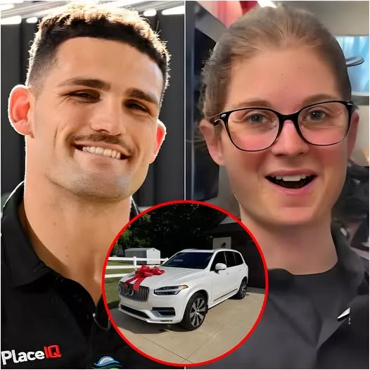 Cover Image for 🚨🏉 SHE HELPED NATHAN CLEARY WITH A FLAT TIRE… THEN SOMETHING UNEXPECTED HAPPENED THE NEXT DAY! 🚗😳 Maria Thompson was simply doing her job as a cleaner at Penrith Stadium, never expecting one ordinary winter night to turn into a moment she would remember forever. Then she crossed paths with Nathan Cleary. When the Panthers star found himself dealing with a flat tire, Maria reportedly stepped in to help. It seemed like a small act of kindness — nothing more. But the following morning, Maria noticed something waiting outside her home… 👀 A white SUV. And suddenly, the simple encounter from the night before took on a completely different meaning. Who had sent it? Why was it at Maria’s doorstep? And what did Nathan Cleary have to do with the surprise? 👇 The full story is even more unexpected…